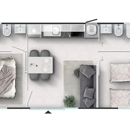 Parque de vacaciones Mobile Homes Camp 2*